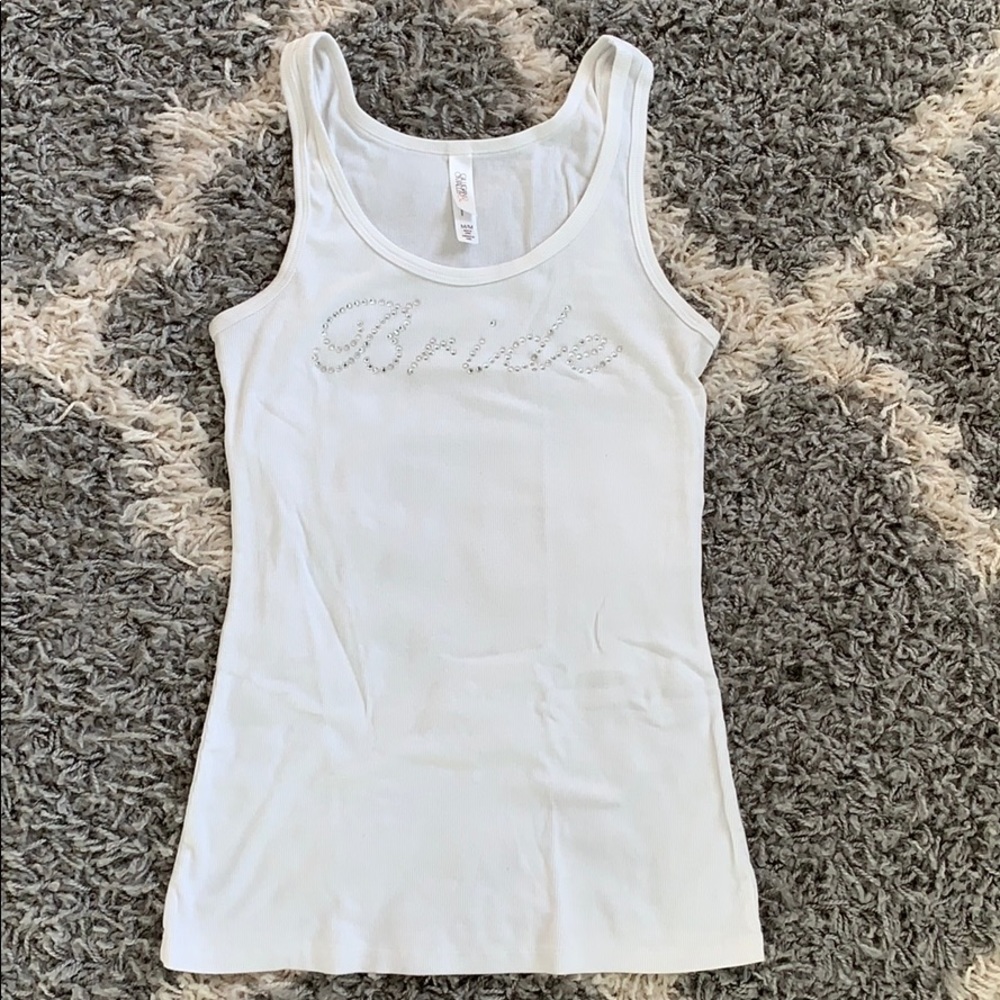 Bride tank top